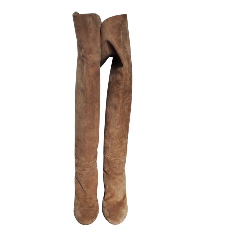 Gabriela Hearst Tan Suede Pull On OTK Linda Boots (EUR 38)